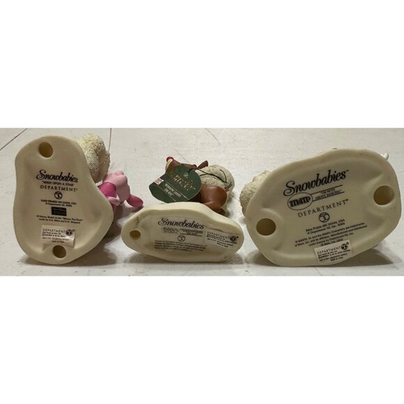 Vintage Set of 3 White Snowbabies Holiday Porcelain Figurines (SEE PICS/READ) - Picture 4 of 16